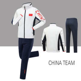 春秋中国队运动服两件套男女武术学生训练套装体育生跑步国服外套
