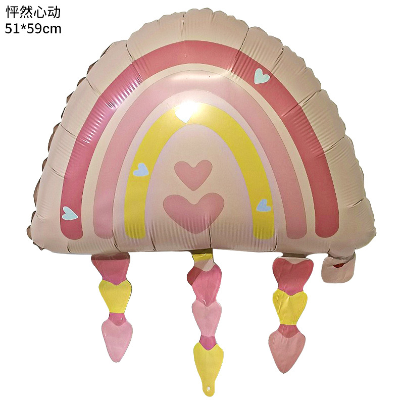 Globo de aluminio con forma de oso de abrazo y corazón, para decoración del Día de San Valentín