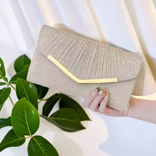 Cross-border Western and Eastern fashion pleated envelope bag temperament evening gown handbag party evening dress bag women's banquet bag