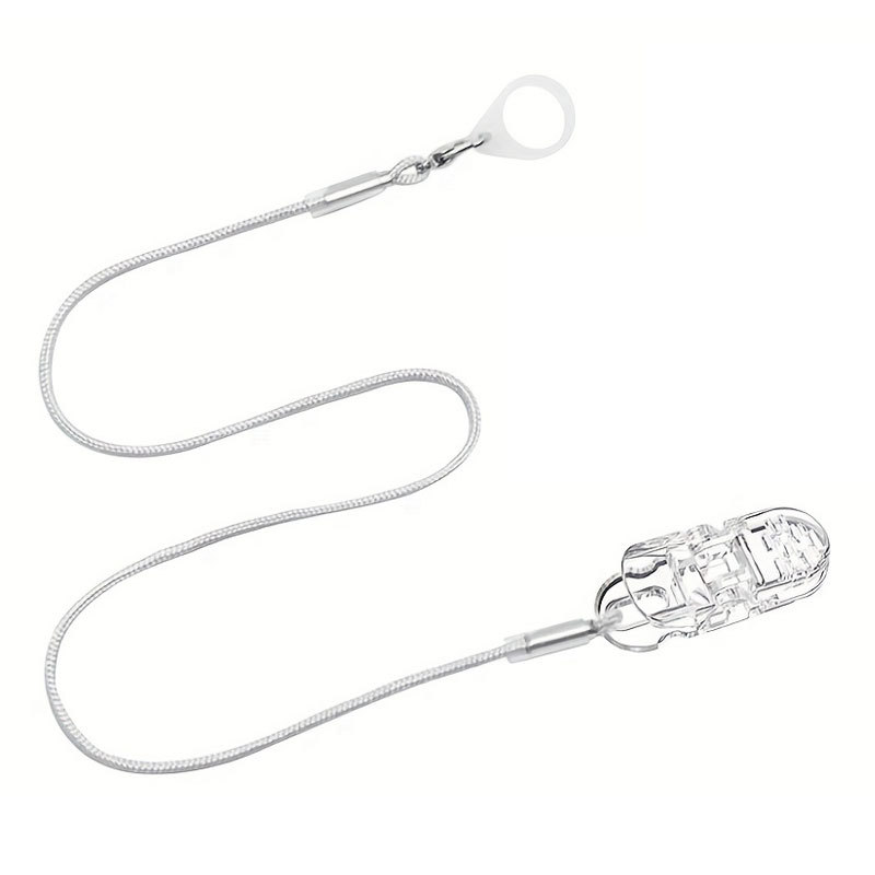 Audífono cuerda anti-perdida cordón cuerda protectora niños ancianos oído espalda máquina cuello cuerda de un solo oído binaural clip fijo
