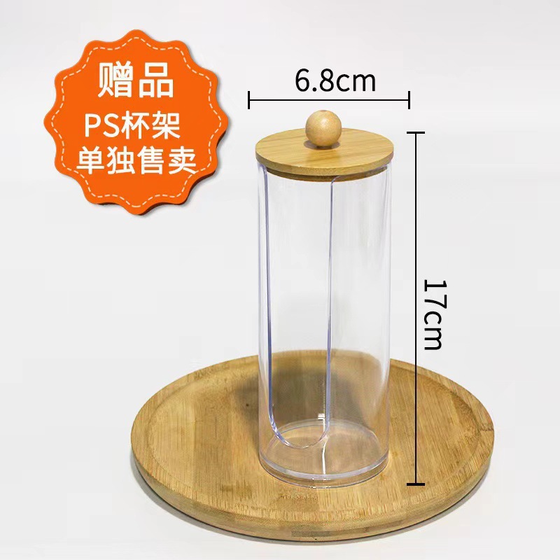 Taza de té Kung Fu desechable resistente al calor 60ml con soporte de taza de almacenamiento y cáscara de arroz taza de té de alta calidad taza de té