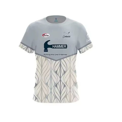 Summer new hammer-striped 3D-printed bowling jersey, short-sleeved T-shirt, suitable for both men and women, casual wear for fans Summer new hammer-striped 3D-printed bowling jersey, short-sleeved T-shirt, suitable for both men and women, casual wear for fans