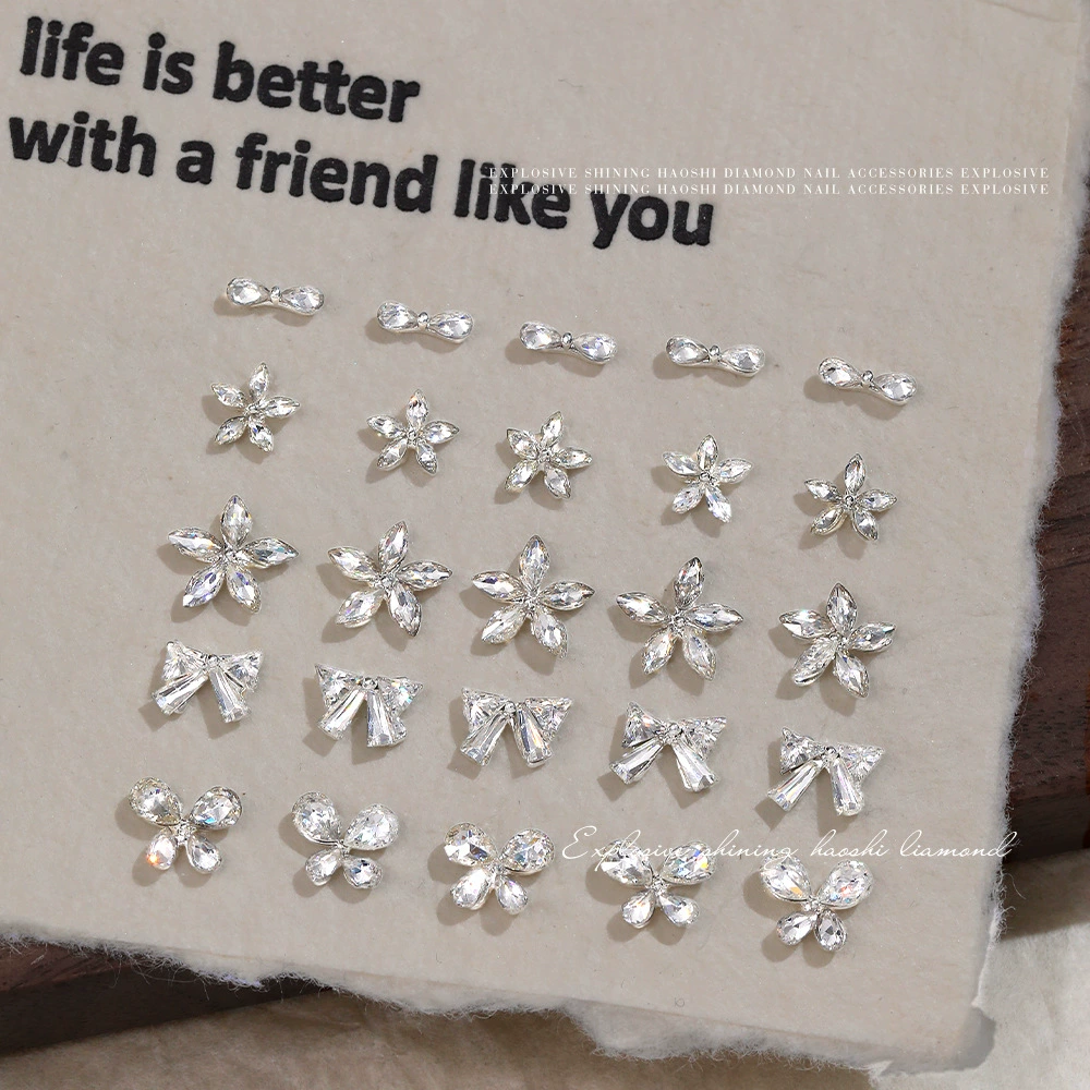 Трансграничные маникюрные украшения дикие цветы