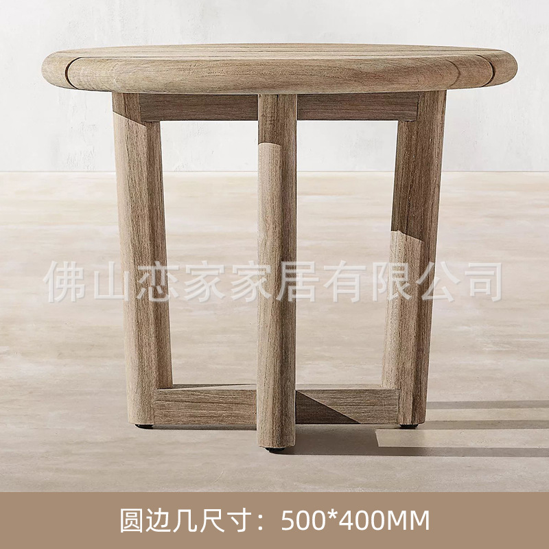 Venta directa de fábrica sofá de ocio de teca al aire libre nórdico villa moderna patio jardín hotel al aire libre asiento de terraza