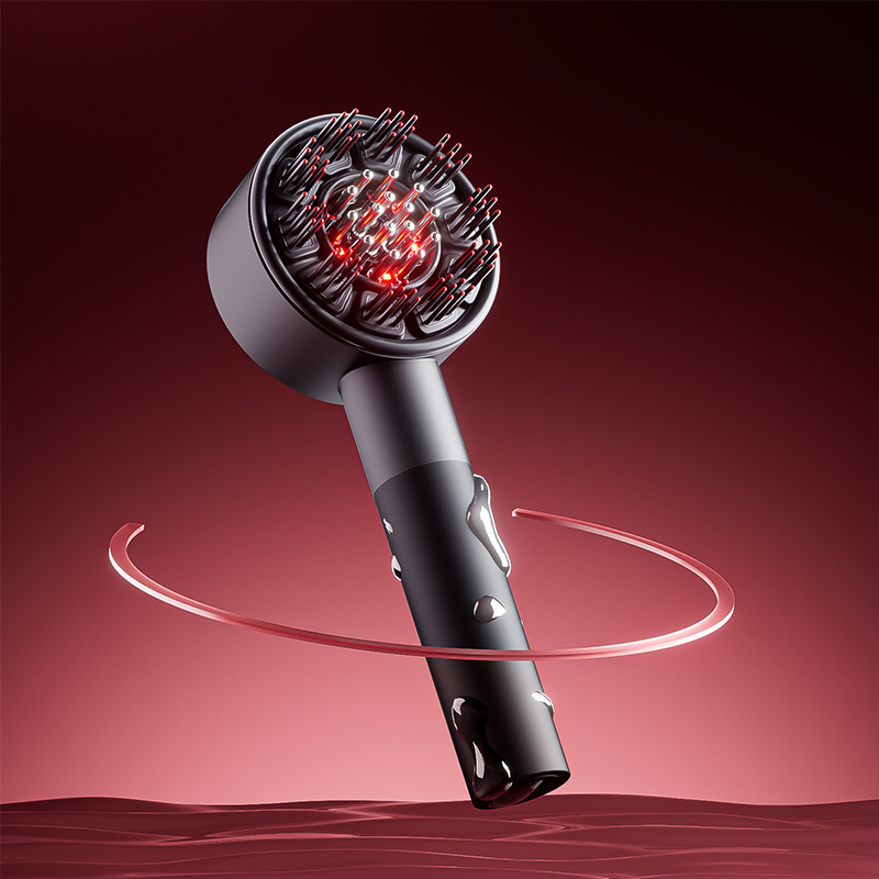 2024 新しい電気ヘッドマッサージコームエッセンシャルオイルヘアケア電気家庭用マッサージコームカスタム生産工場|undefined