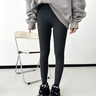 Autumn and Winter Thickeneded and Warm Gold Cotton Barbie Pants Threaded Women's Outer Wear Shark Pants That Do Not Fall Out of Gear, Butt Lift, Pressure Slimming Legs, Nine Points