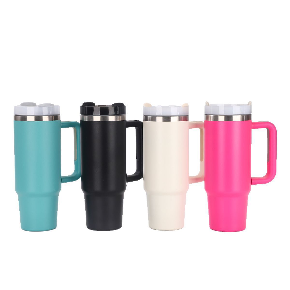 Customized Second-Generation 30Oz Top Quality Car Large-Capacity Handle Straw Ice Cup, 304 Stainless Steel Vacuum Insulated Cup_voghion.com