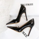 3169-5 retro European and American style simple thin heel super high heel shallow mouth pointed head sexy thin high heels women's shoes single shoes