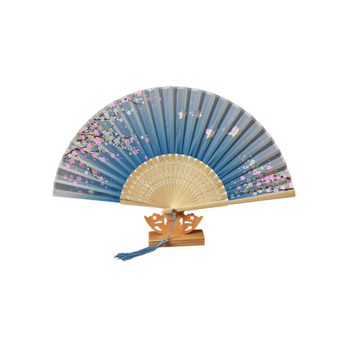 bamboo qualitative two antique green folding fan smiled fan children gifts, Qipao dress chinese folk dance fans 