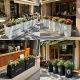 Outdoor stainless steel flower box combination flower stand flower pond partition fence flower bed outdoor sales department flower pot flower box