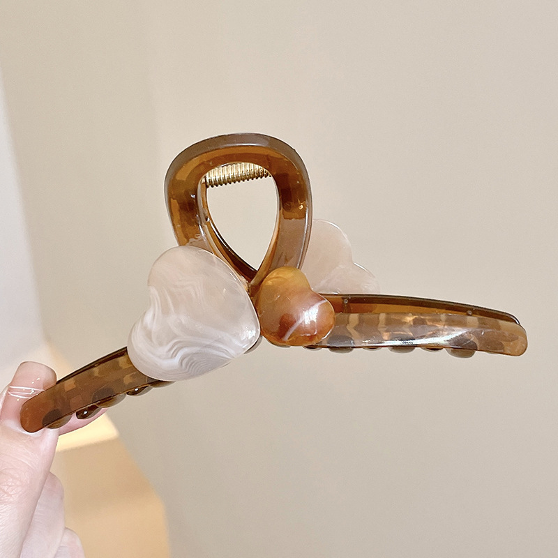 Pasador de Pelo Elegante Estilo Coreano, Pinza de Pelo Grande de Alta Gama, Nuevo Estilo 2025 para Peinados Recogidos, Pinza para Cabello Grueso.