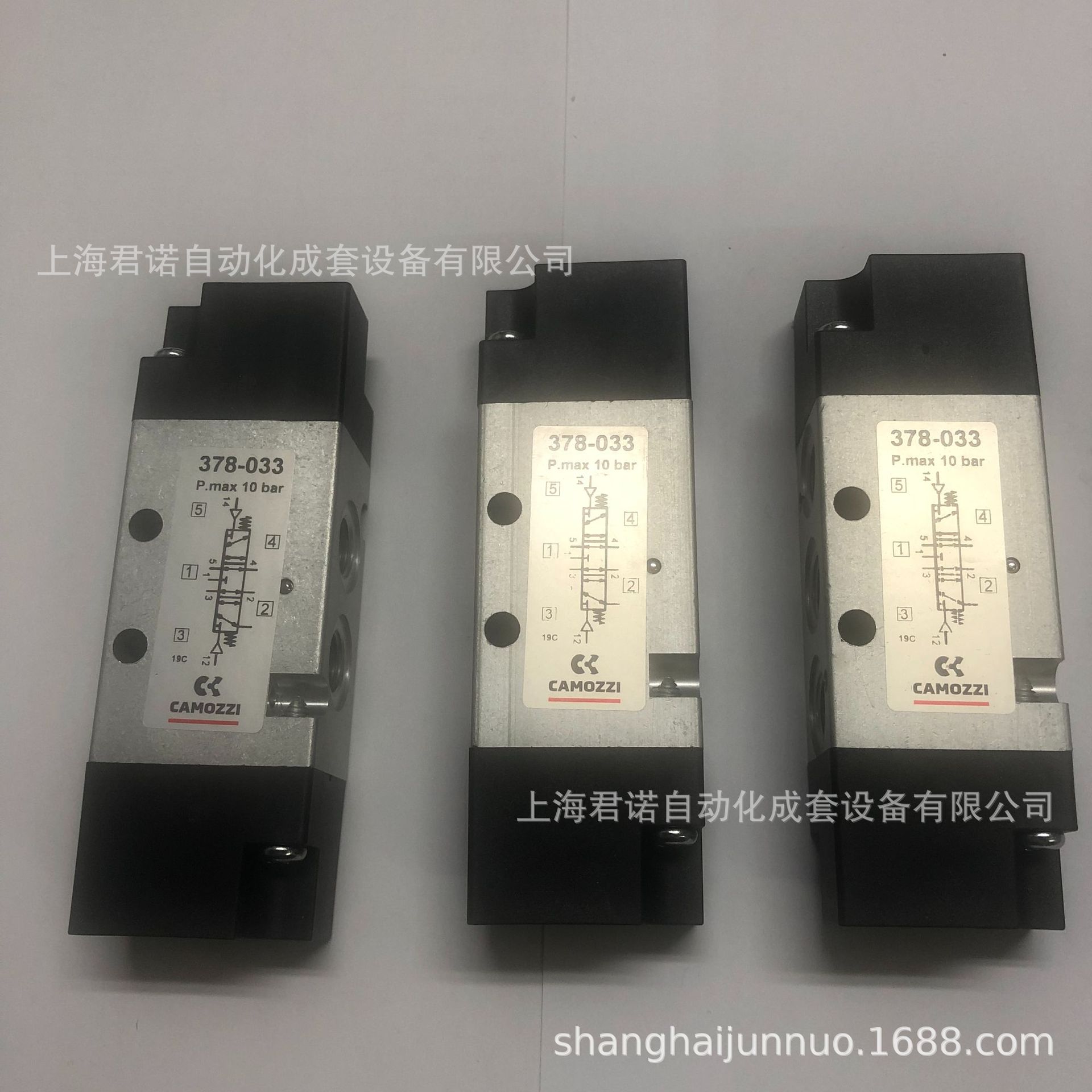 产地货源 现货 378-033 CAMOZZI 康茂胜 3系列二位五通电磁阀