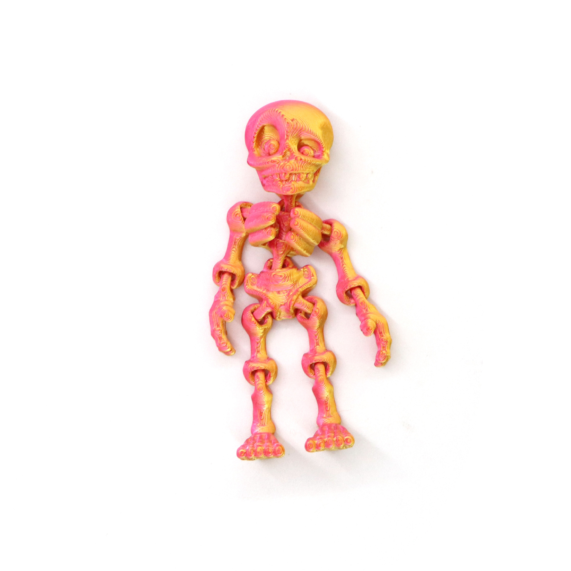 Explosivos transfronterizos, impresión en 3D, esqueleto de calavera, articulaciones de humanos, juguetes de Halloween para niños, pegatinas creativas para refrigeradores