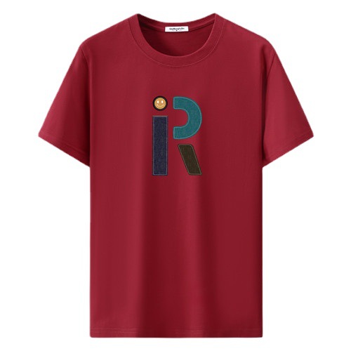 Spring Men's Short-sleeved T-shirt Korean Style Trendy Brand Student Round Neck Loose Half-sleeved T-shirt Top Extra Large Size T-shirt