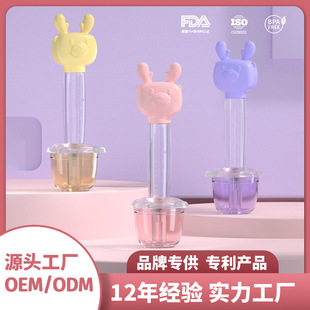 Cross-Border Medicine Feeder Baby Dropper Type Feeding Fruit Puree Baby Eating Complementary Food Liquid Silicone Pet Medicine Feeder Wholesale