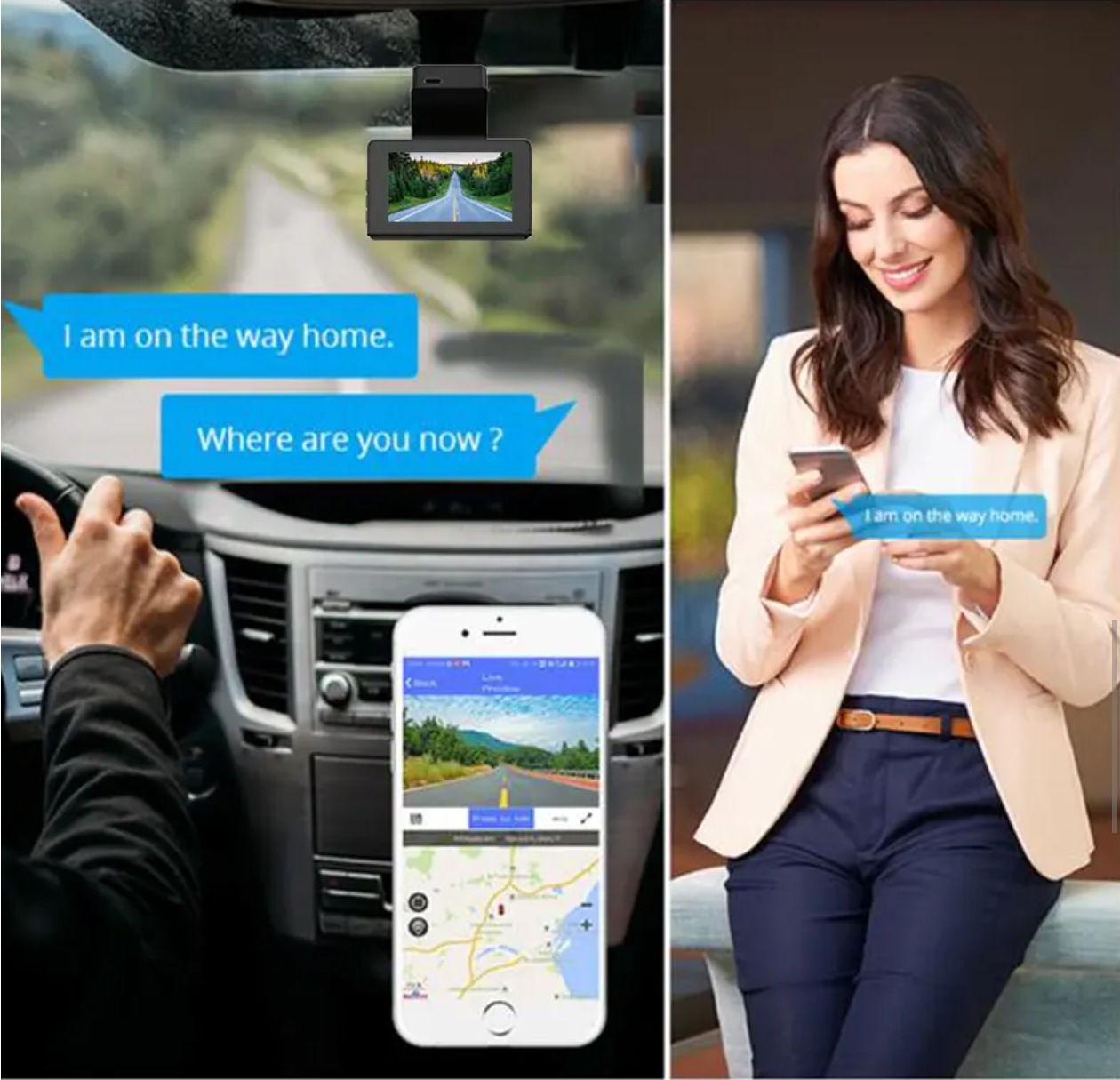 Cross-Border Universal 4g Remote Positioning Driving Recorder Front and Rear Dual-Lens High-Definition Parking Monitoring Multi-Language