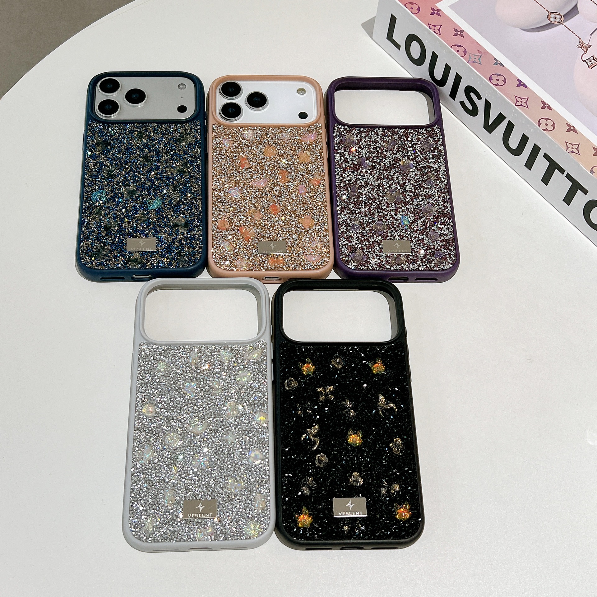 适配苹果17星钻手机壳奢华彩色iphone17promax闪钻水晶17pro