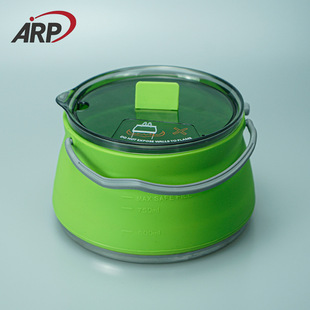 Outdoor Camping Silicone Folding Kettle Portable Picnic Kettle Foldable High Temperature Resistant Tea Brewing Coffee