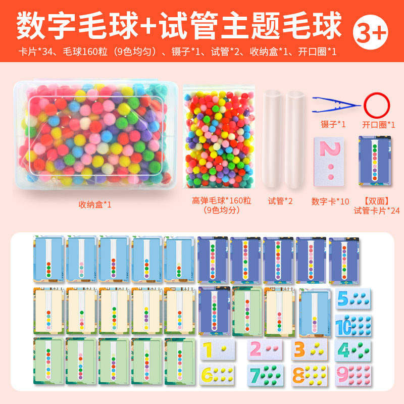 Nonwoven numbers + test tube theme