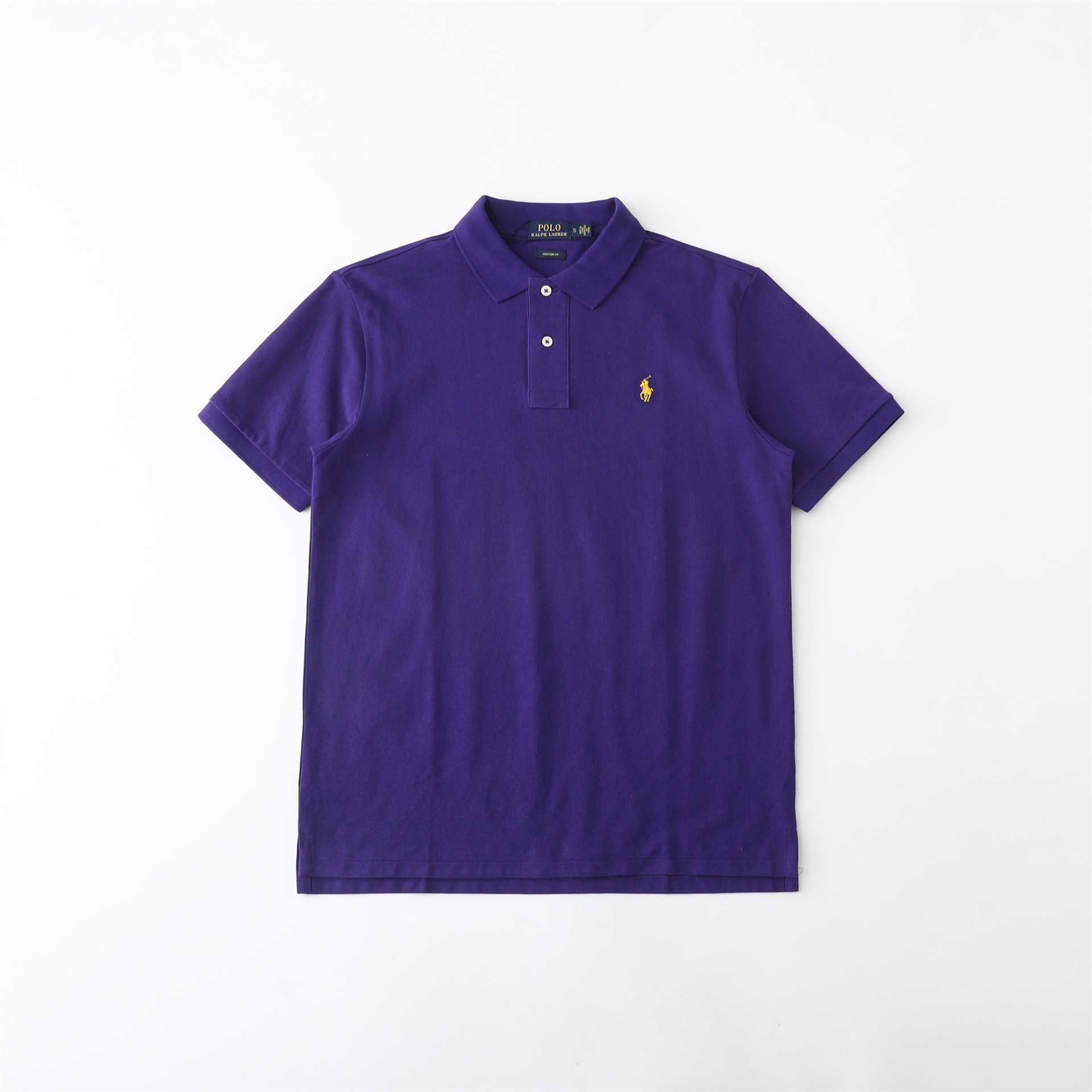 国境を越えた外国貿易供給ラフ RL 通勤カジュアル無地メンズ夏ポニーロゴ刺繍半袖ポロシャツ