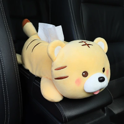 Car tissue box/set, hanging creative cartoon car tissue - tiger