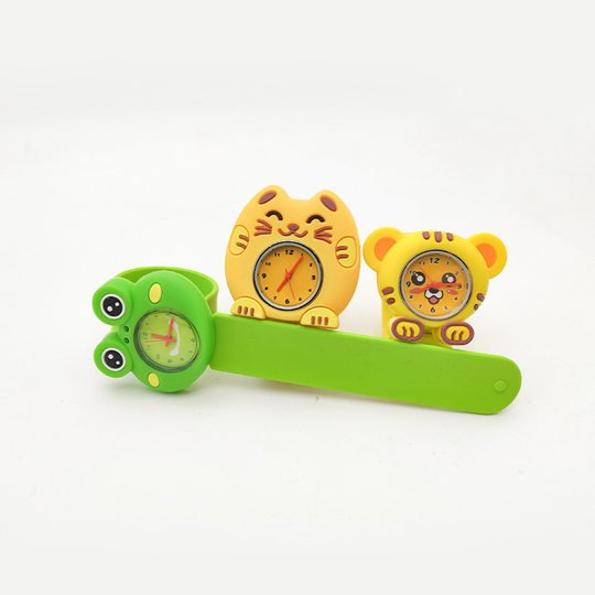Children's Watch Cute Cartoon Silicone Quartz Watch Primary School Children's Kindergarten Children's Papa Watch