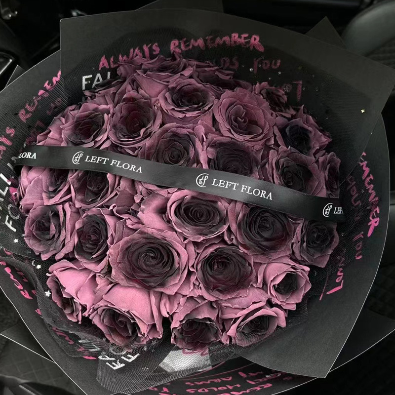 Internet celebridad ciruela negro rosa púrpura flores autopintadas agente de pulverización de color tinte floral spray colorante