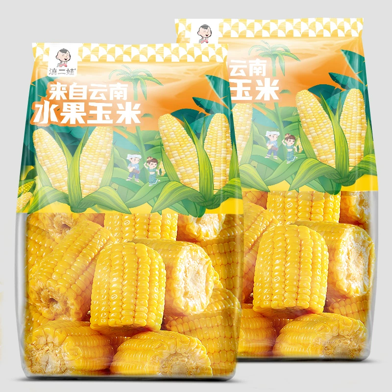 Диан Эрва Юньнань Сишуанбаньна Сладкая кукуруза секция 1000 г без вареных фруктов