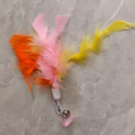猫咪逗猫棒猫玩具质量好的小猫自嗨解闷神器长杆羽毛替换头吸盘款|undefined