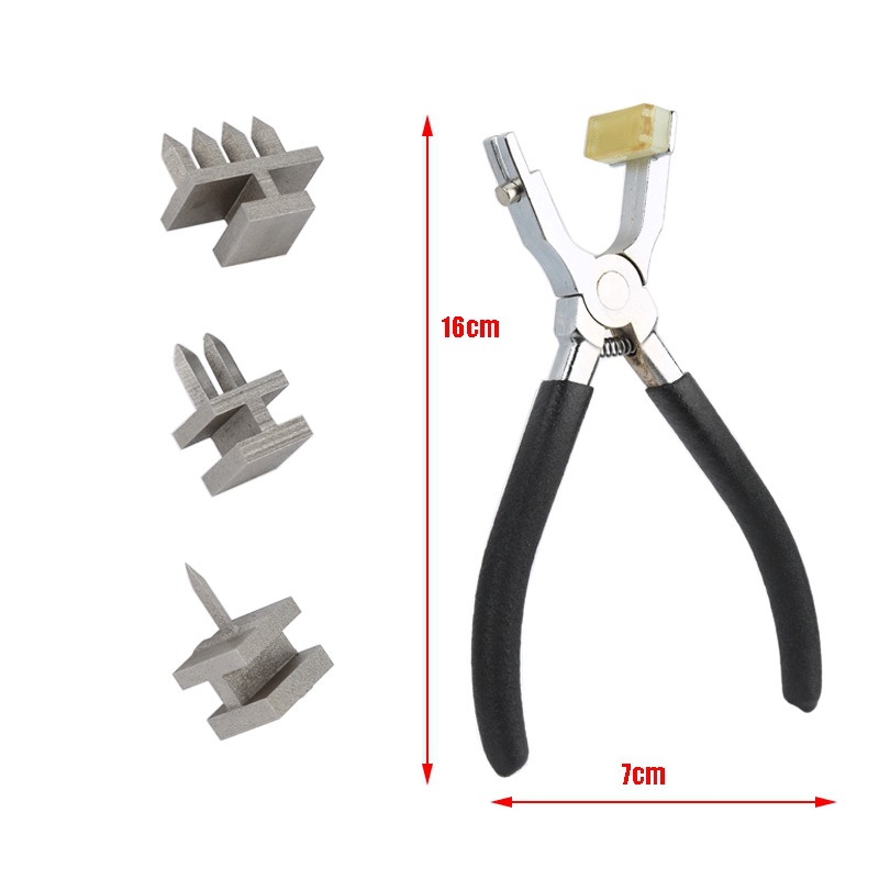 黑柄菱斩钳 Diy皮革工具打孔器升级版菱斩齿打孔器