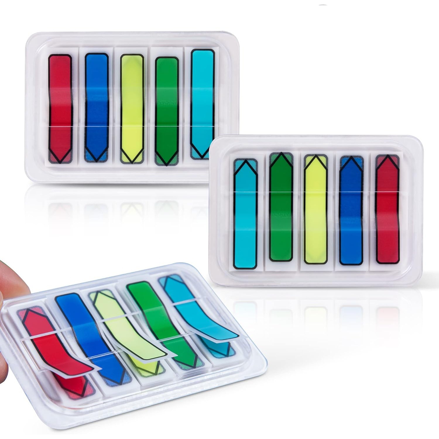 透明书签标签300片可写可移贴纸办公学习用