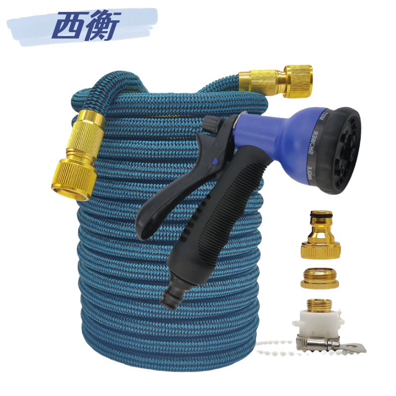 Полив цветов Артефакт телескопическая водопроводная мойка машина водяная пушка промывка шланг полива сад балкон домашний двор черный синий