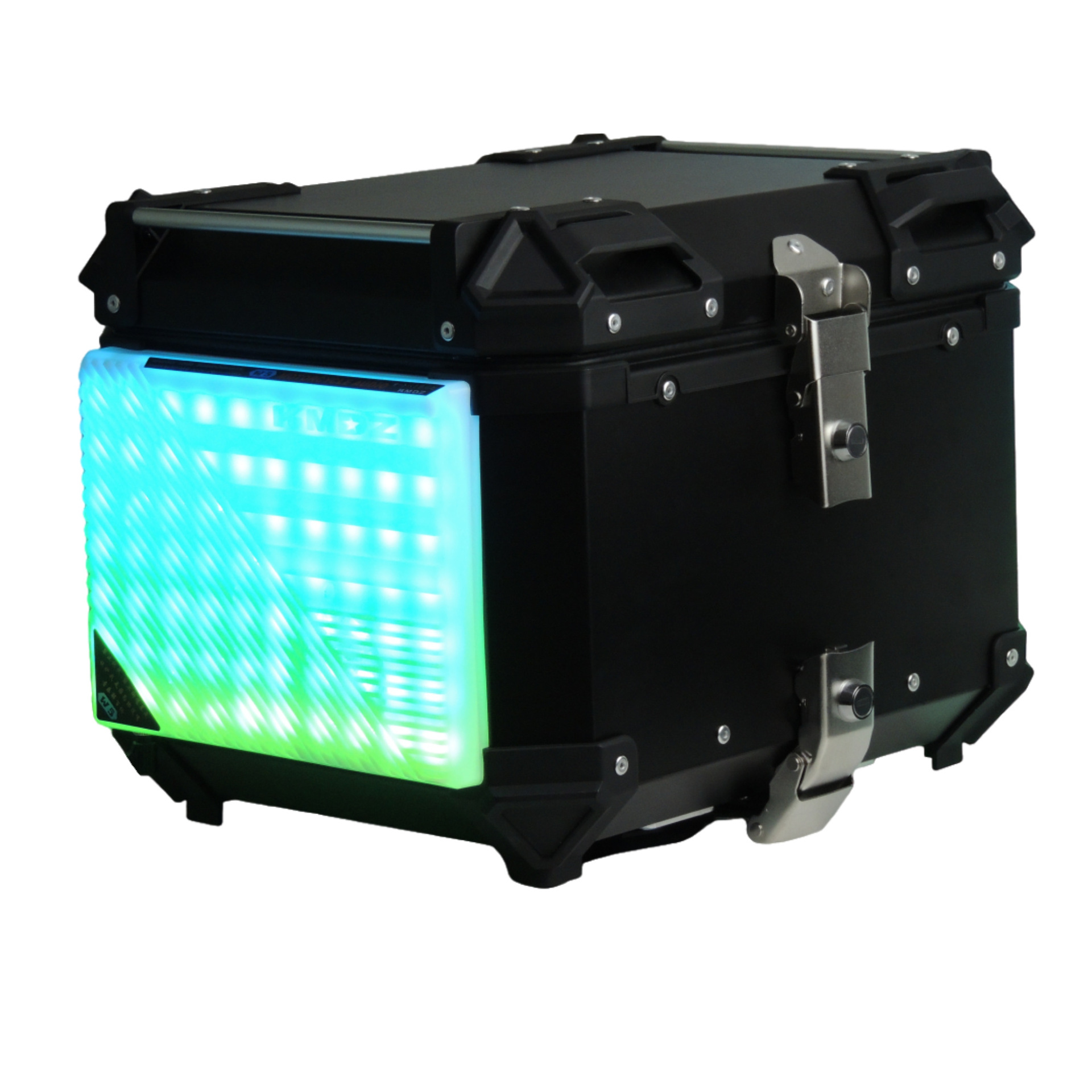 Bluetooth Speaker Motorcycle Tail Box Quick-Release Aluminum Alloy Tail Box 45L Modified Riding Subwoofer Outdoor