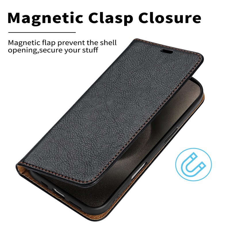 Leather Wallet Case For Iphone 17 With 16 Card Slots Protection_voghion.com