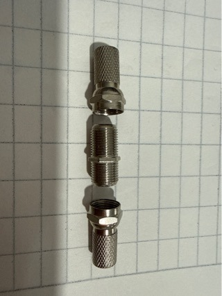 天线英制RG6F头有线接头电视线连接器 F母转接头 F公转接头