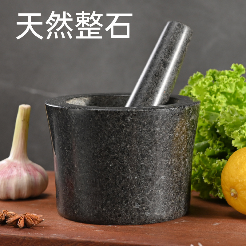 Triturador, machacador, machacador, mortero de piedra, puré de ajo, pimiento, machacador de ajo natural, mortero de ajo doméstico, pelador de ajo, molinillo