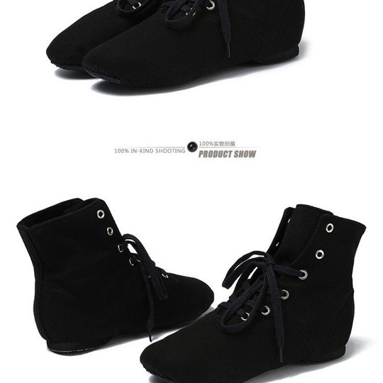 High-Top Jazz Boots, Modern Dance Shoes, Adult Soft-Soled Shoes, Kidsren's Body Training Shoes, Men's and Women's Ballet Shoes, Yoga