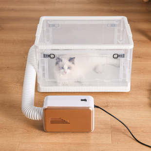 Pet Drying Box Cat Noise Reduction Pulley Transparent Drying Box Household Dog Pet Bath Dryer Box