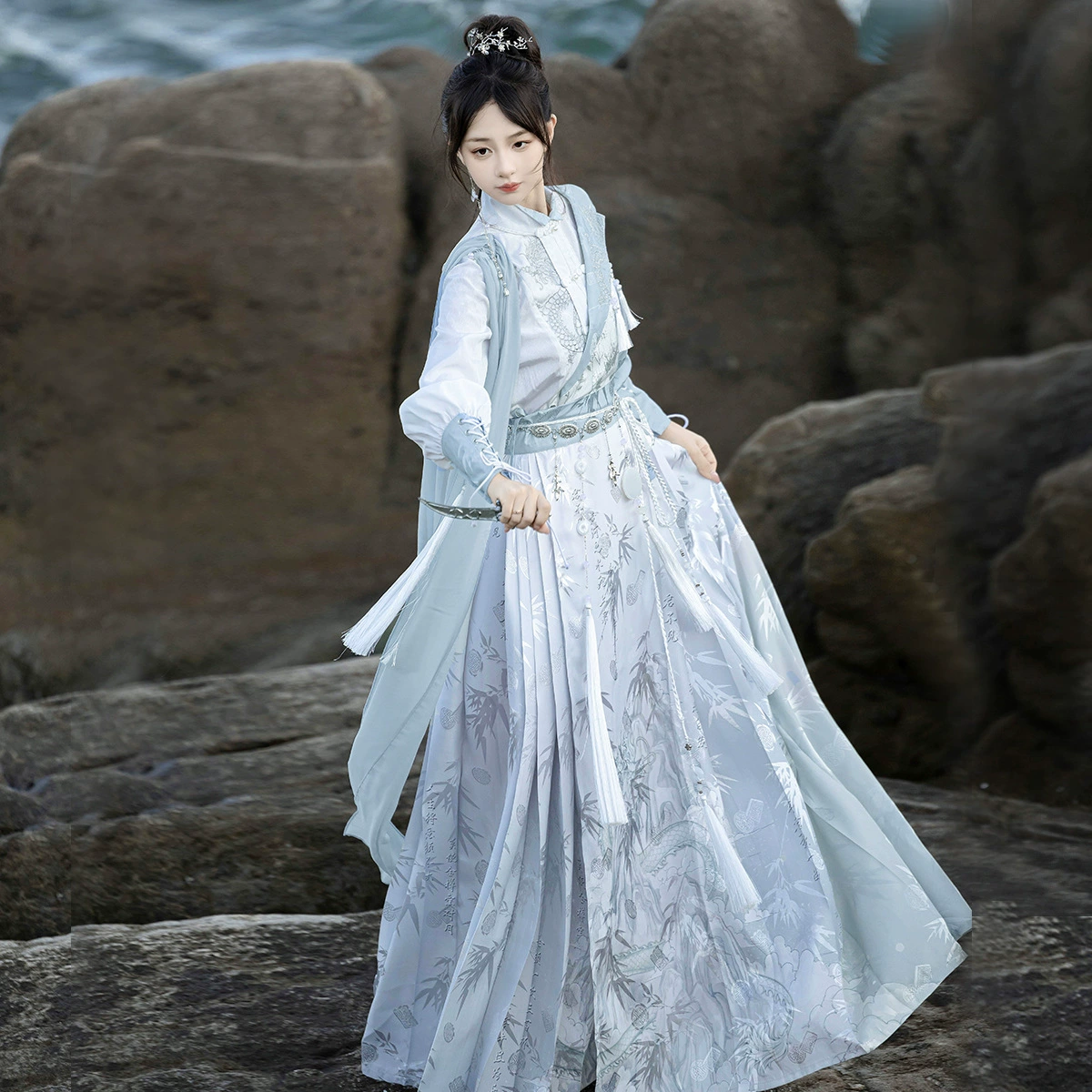 Оригинальный дизайн Lingyunhan костюм женский китайский стиль улучшен
