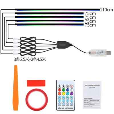 Other lights: Lighting for Dashboard Modification - one-to-five-110754cm-central-control-plus-4-doors