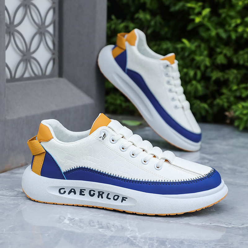 Canvas Men's Shoes Autumn New Slip-on sneaker Casual Forrest Gump Sneakers for Students Height-increasing Small White Trendy Shoes