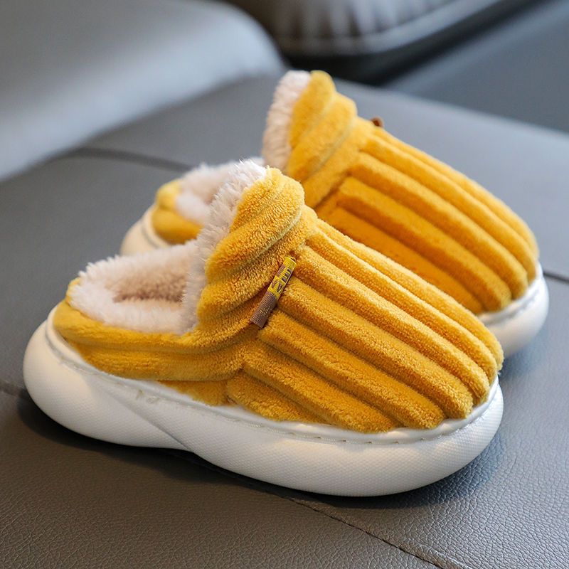 Zapatillas de algodón para mujer zapatos acolchados de algodón para Otoño e Invierno pareja interior hogar padre-hijo cálido hogar confinamiento lana zapatos acolchados de algodón para hombres