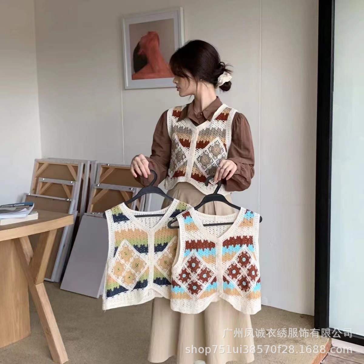 French-Style Fashion Fresh Hollow Crochet Vest for Women, Summer Trendy Unique Niche Chic Short Top