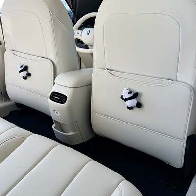 for car use, Chair back anti-kick pad - papa-panda-oula-5-rear-seat-anti-kick-pads-2-piece-set-dawn-white