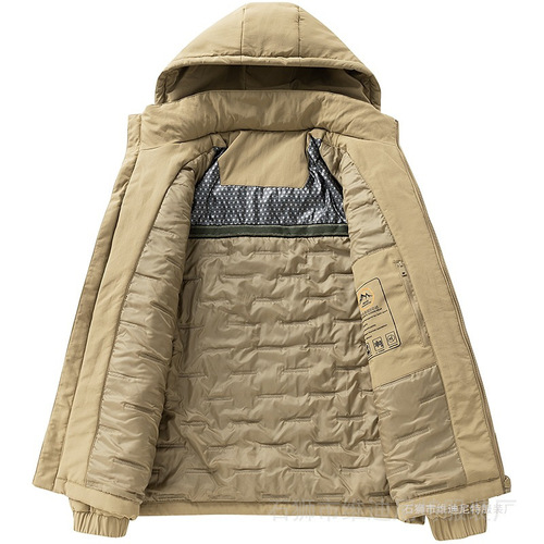 Hot autumn and winter graphene cotton coat, men's loose thick cotton coat, warm jacket, cotton jacket, charge coat