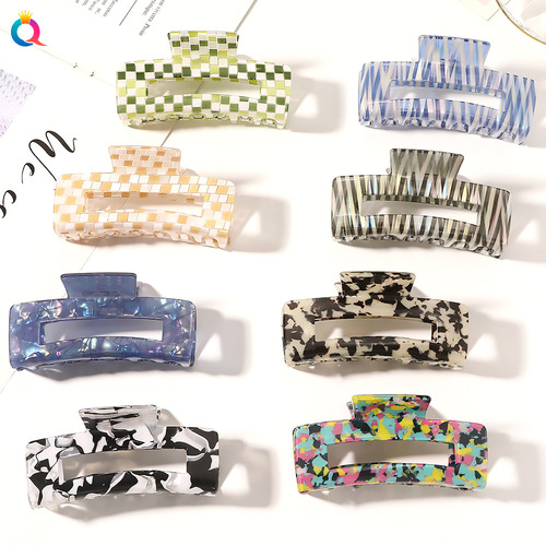 Qiyue Korean new style acetic acid hairpin women's hair scratcher face wash bath plate hair claw clip back of head grabber hair accessories