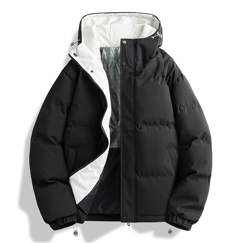 Trajes de algodón encapuchados transfronterizos para hombres invierno 2025 nueva chaqueta de algodón caliente gruesa para parejas abrigo de algodón plumón image 7