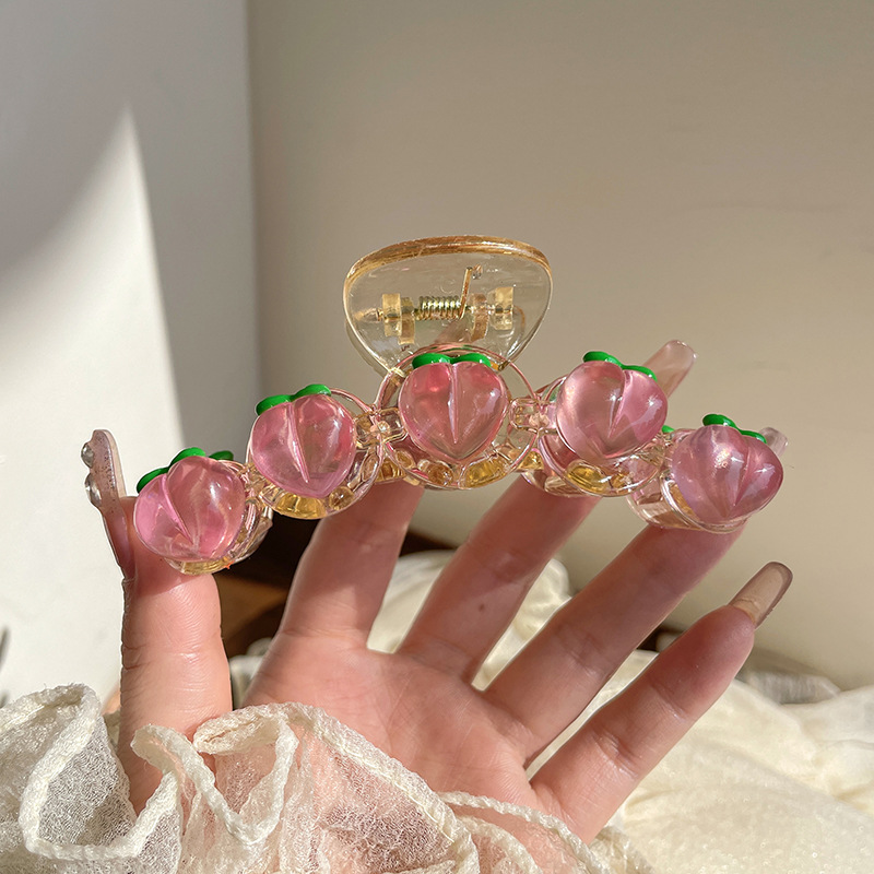 Celebridad de Internet 2024 Nueva horquilla pequeño clip de tiburón grano clip de cabeza de bola baja