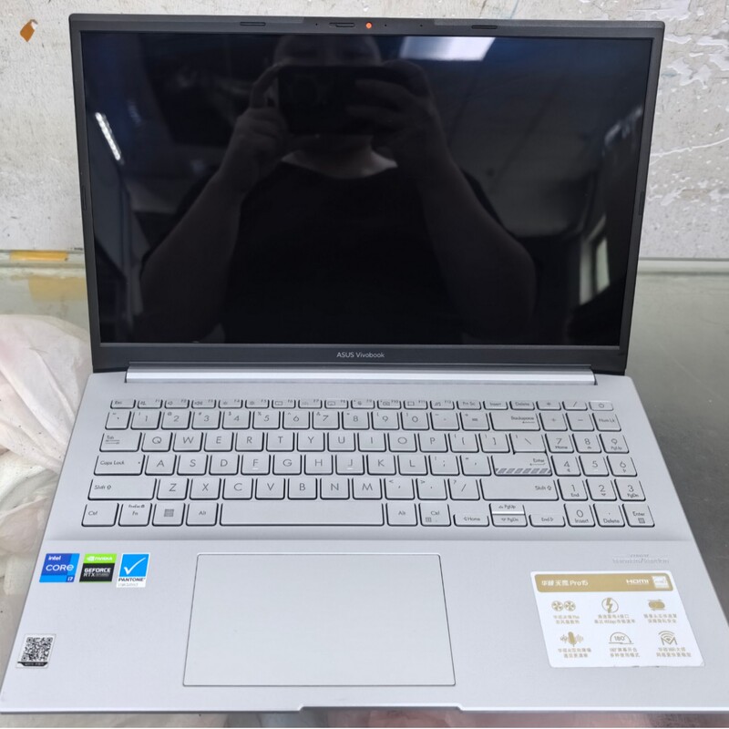 Laptop Computer Fearless Pro15 I7-12700H16G2.8K Screen Silver White Thin and Light Gaming Laptop