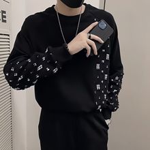 秋冬卫衣男装圆领长袖潮流新款印花打底衫宽松加厚正品百搭上衣